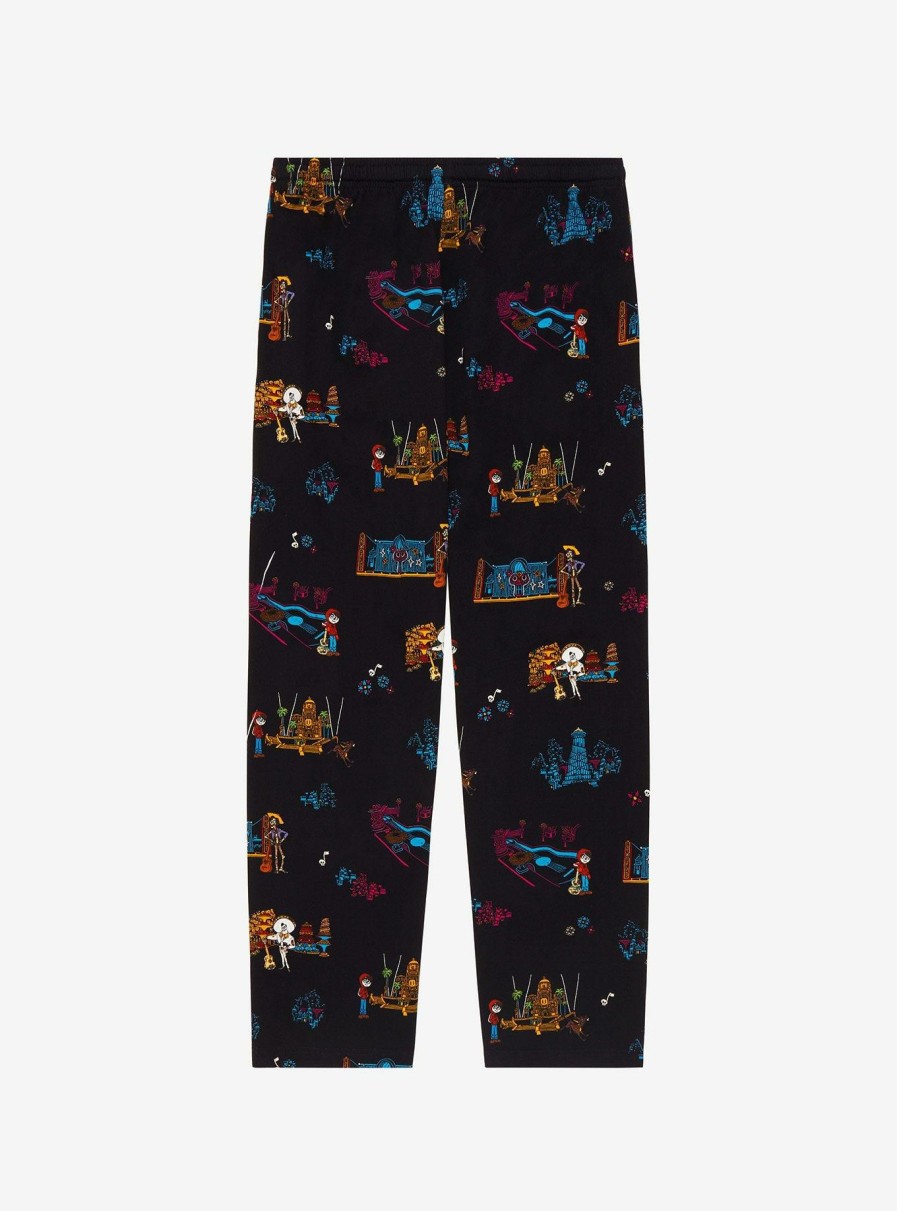 Adults * | Reasonable Price Disney Pixar Coco Land Of The Dead Scenic Lounge Pants Boxlunch Exclusive