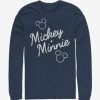 Adults * | Disney Mickey Mouse Signed Together Long-Sleeve T-Shirt Discount Sale