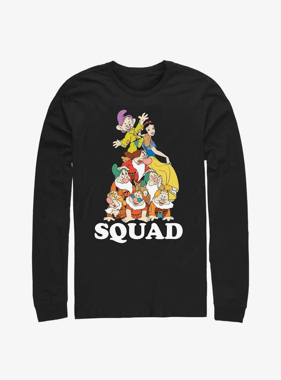 Adults * | Disney Snow White And The Seven Dwarfs Squad Long-Sleeve T-Shirt Large Choice