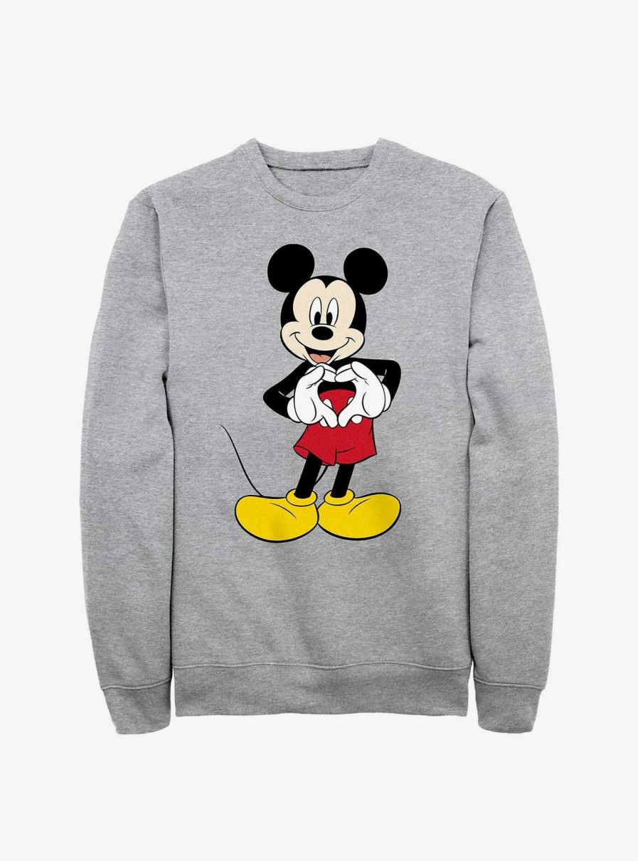 Adults * | Disney Mickey Mouse Love Sweatshirt 100% Guarantee