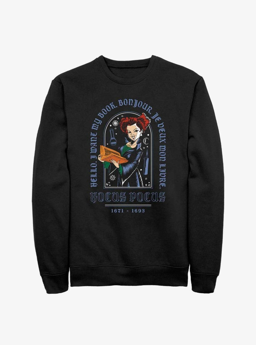 Adults * | Reasonable Price Disney Hocus Pocus Winnie Cartoon Sweatshirt