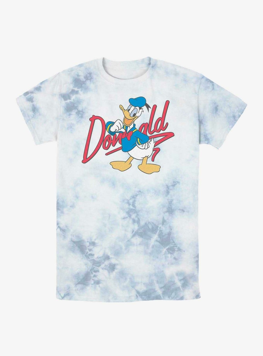 Adults * | Shoping Disney Donald Duck Signature Tie-Dye T-Shirt