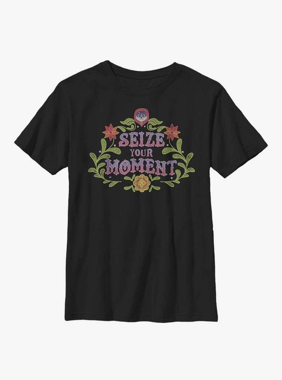 Kids * | Disney Pixar Coco Seize Your Moment Emb Youth T-Shirt Bargain Sale