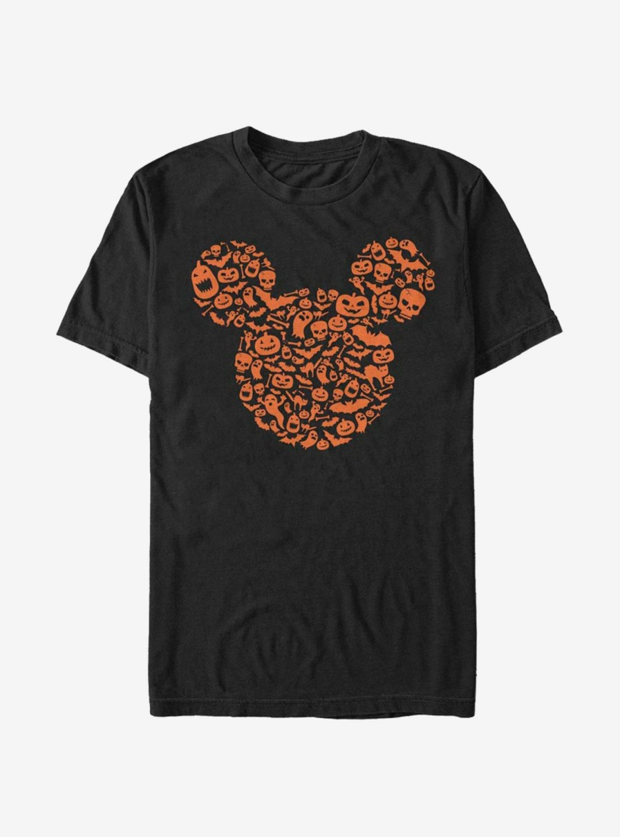 Adults * | Online Store Disney Mickey Mouse Mouse Ears Halloween Icons T-Shirt