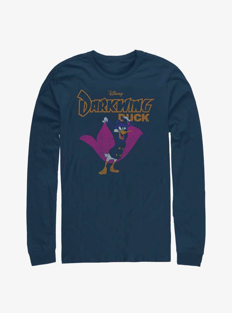 Adults * | Disney Darkwing Duck The Dark Duck Long-Sleeve T-Shirt Large Choice