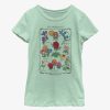 Kids * | Latest Disney Alice In Wonderland Alice Flowers Youth Girls T-Shirt