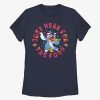 Adults * | Disney Lilo & Stitch Pizza Womens T-Shirt Top Selling