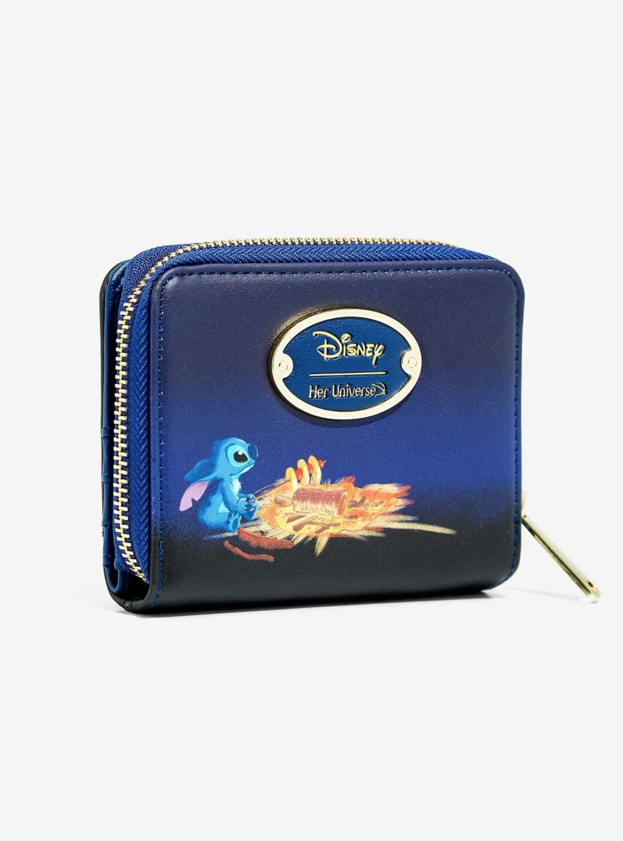 Bags * | Our Universe Disney Lilo & Stitch Camping Trip Small Zip Wallet Boxlunch Exclusive Best Choice