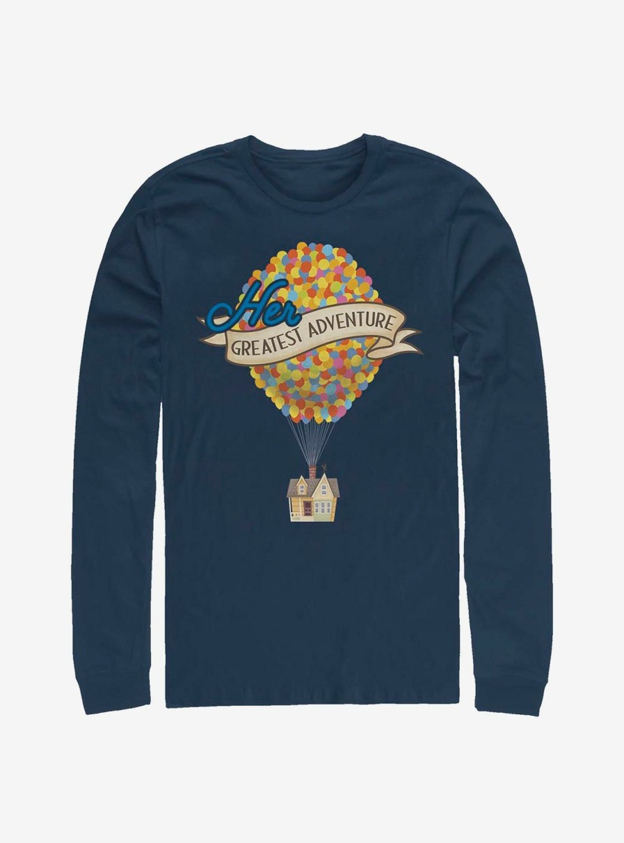 Adults * | Disney Pixar Up Her Greatest Adventure Long-Sleeve T-Shirt Bargain Sale