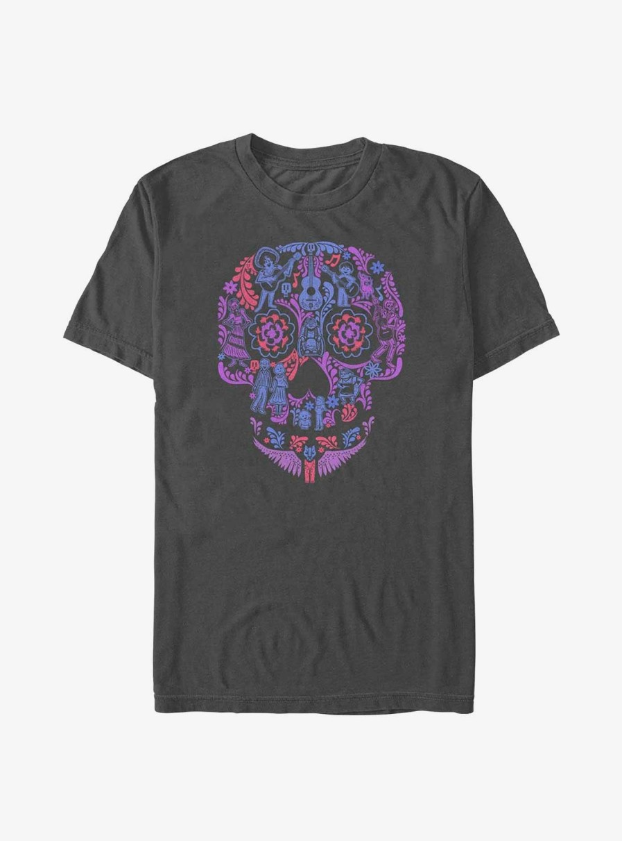 Adults * | Disney Pixar Coco Skull T-Shirt Best Sellers