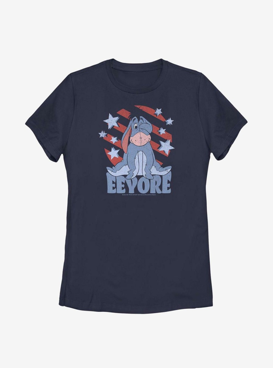 Adults * | Lower Price Disney Winnie The Pooh Eeyore Spangled Womens T-Shirt