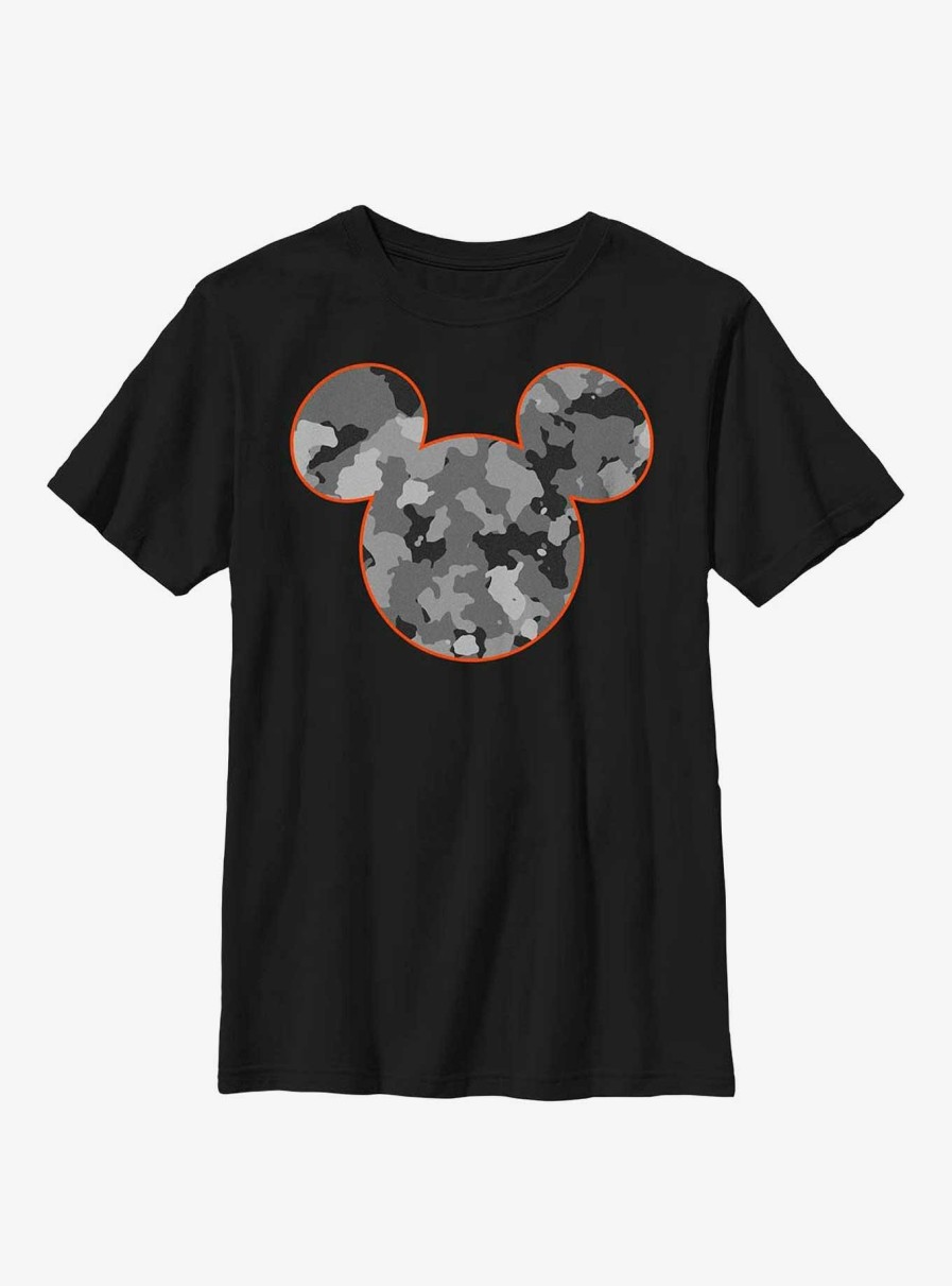 Kids * | Disney Mickey Mouse Mickeys Camo Youth T-Shirt Excellent