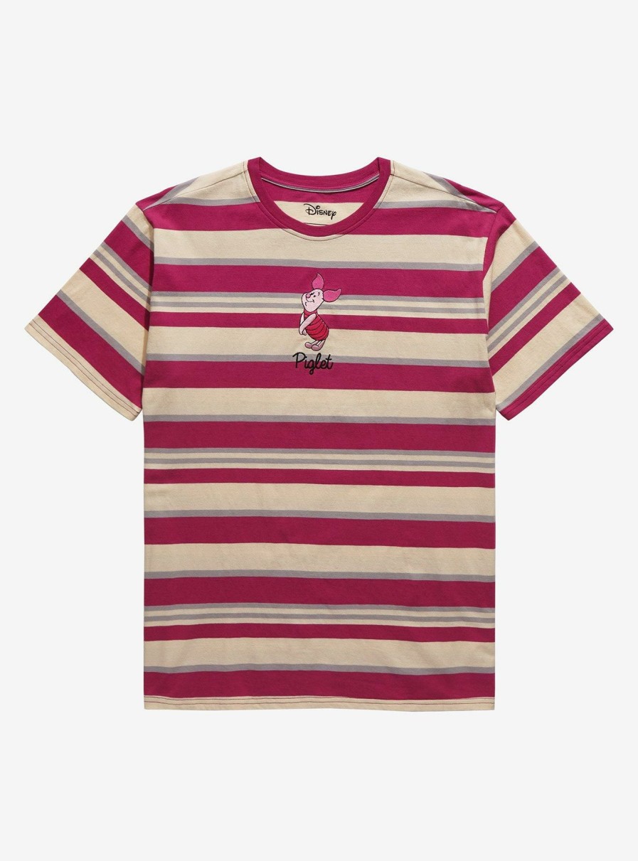 Adults * | Online Store Our Universe Disney Winnie The Pooh Piglet Striped T-Shirt Boxlunch Exclusive