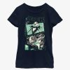 Kids * | Popular Disney The Nightmare Before Christmas Jack & Zero Fear Fest Poster Youth Girls T-Shirt