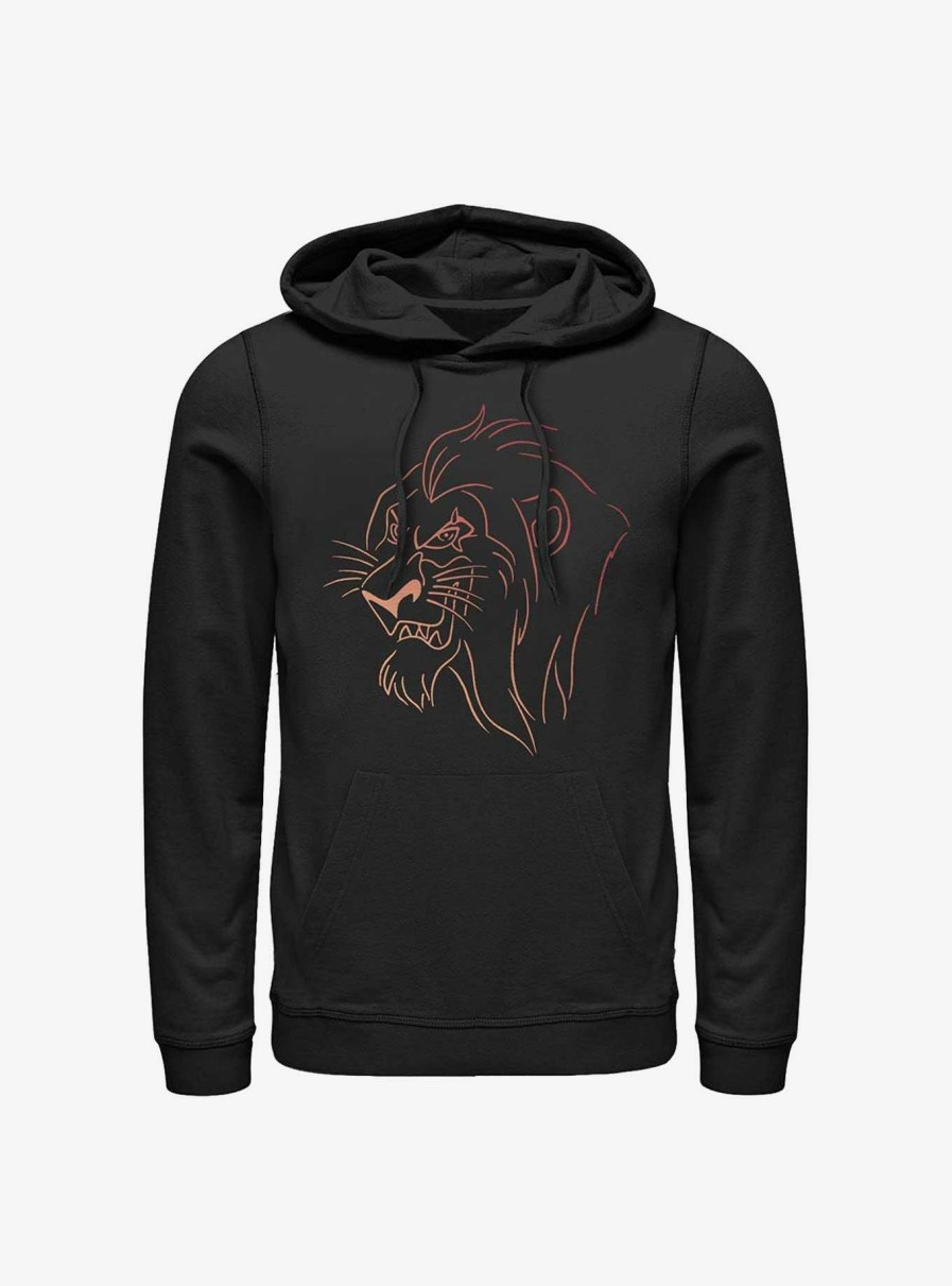 Adults * | Disney The Lion King Scar Line Hoodie Original