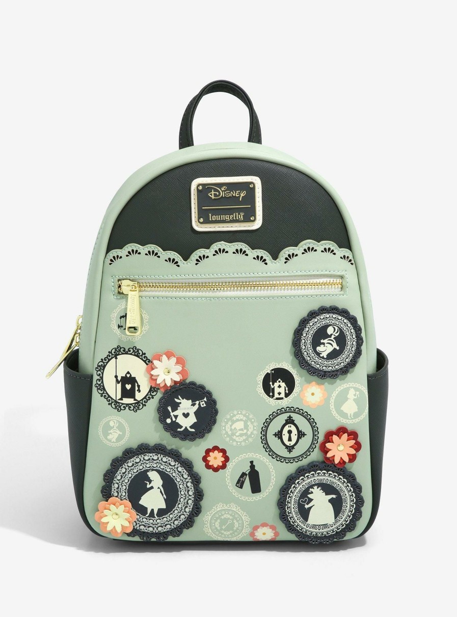 Bags * | Shop New Loungefly Disney Alice In Wonderland Doily Portraits Mini Backpack Boxlunch Exclusive