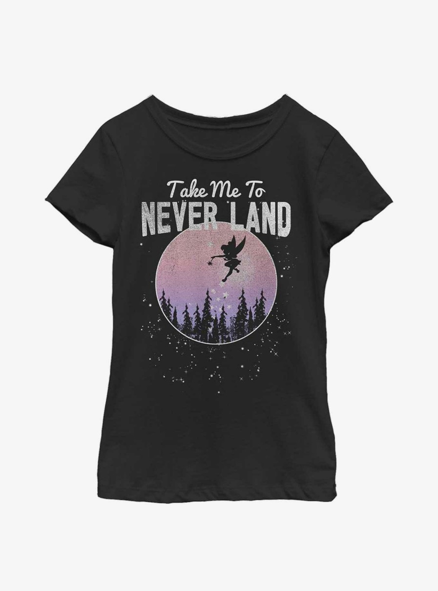 Kids * | Disney Peter Pan Never Land Promise Youth Girls T-Shirt Top Sellers