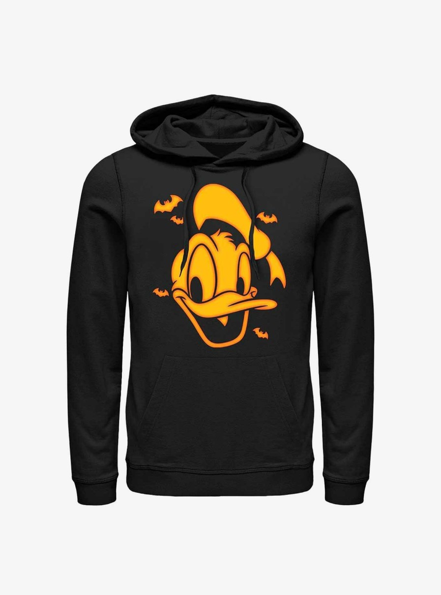 Adults * | Disney Donald Duck Orange Donald Hoodie Flash Sale